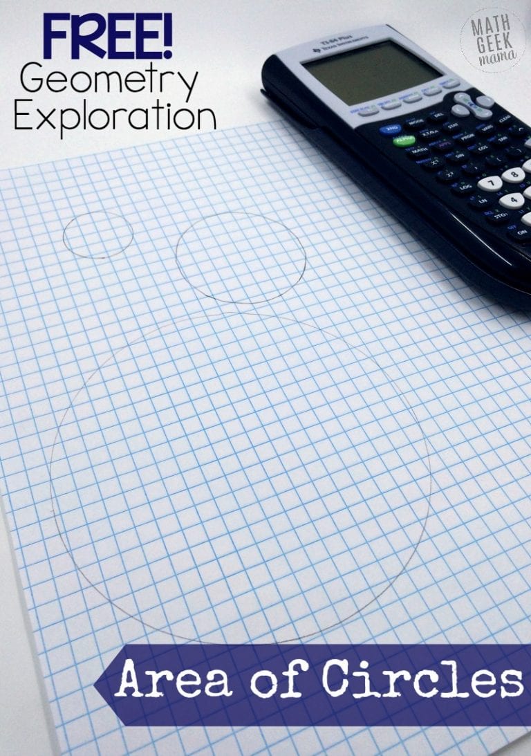 Hands-On Area of a Circle Activity {FREE}
