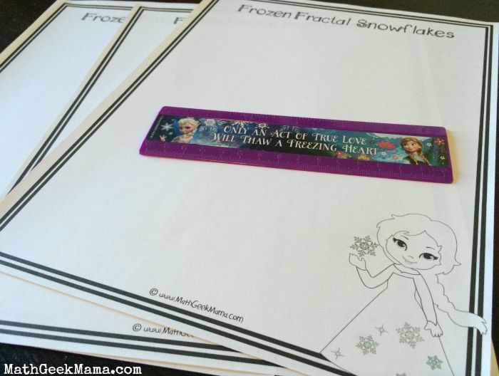 Learn to draw a fractal snowflake with Elsa from "Frozen!" Fun with math and art!