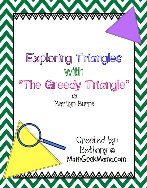 Such a fun investigation of triangles to use with the book "The Greedy Triangle!" Great for kids of all ages!