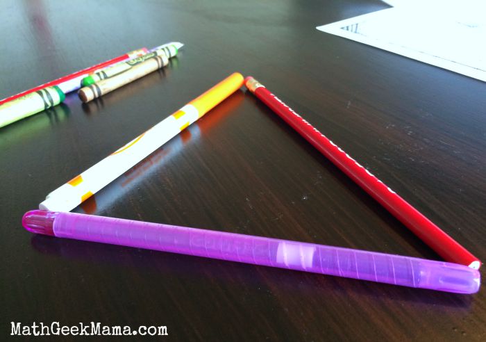 Such a fun investigation of triangles to use with the book "The Greedy Triangle!" Great for kids of all ages!