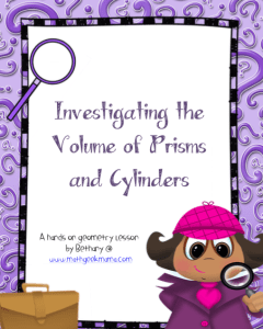 FREE lesson to explore the volume of 3D shapes! A fun and hands on way to understand volume, rather than simply memorizing a formula!